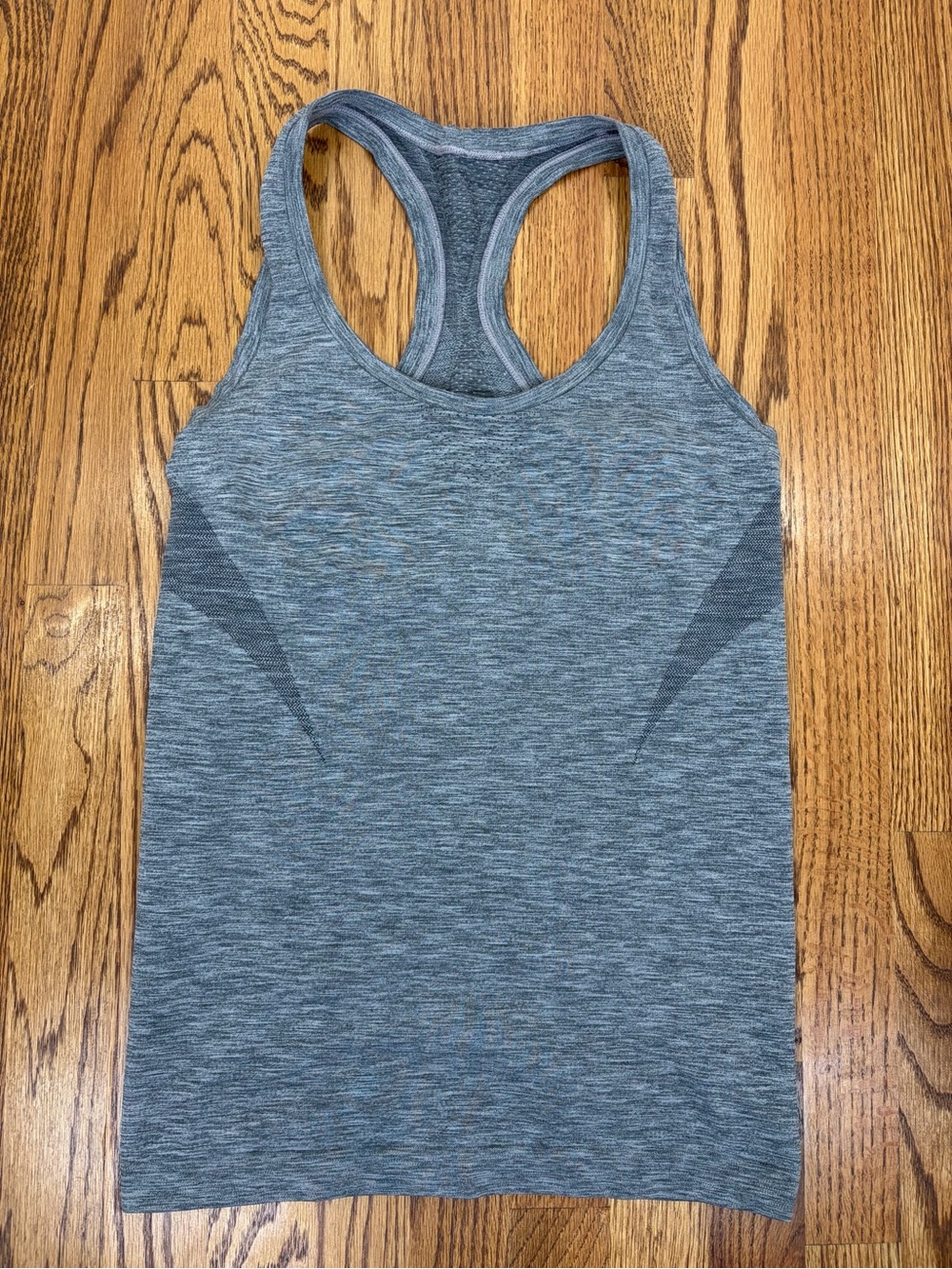 VSX Heathered Gray Seamless Active Racerback Tank Top (M)